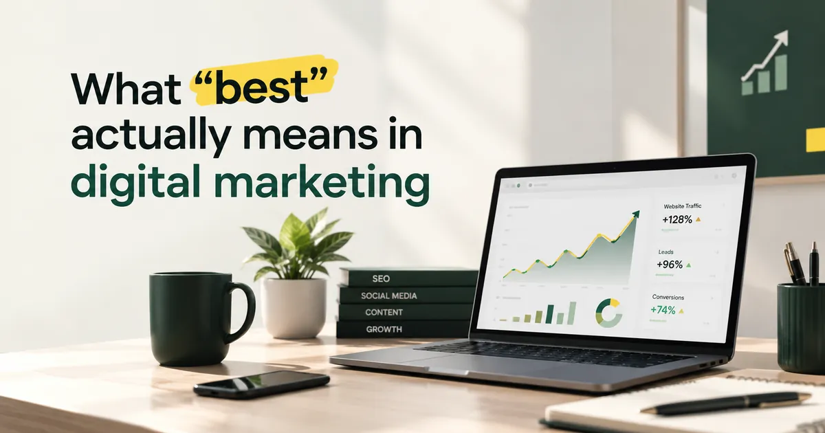 What best actually means in digital marketing — choosing an agency in Patna, Bihar